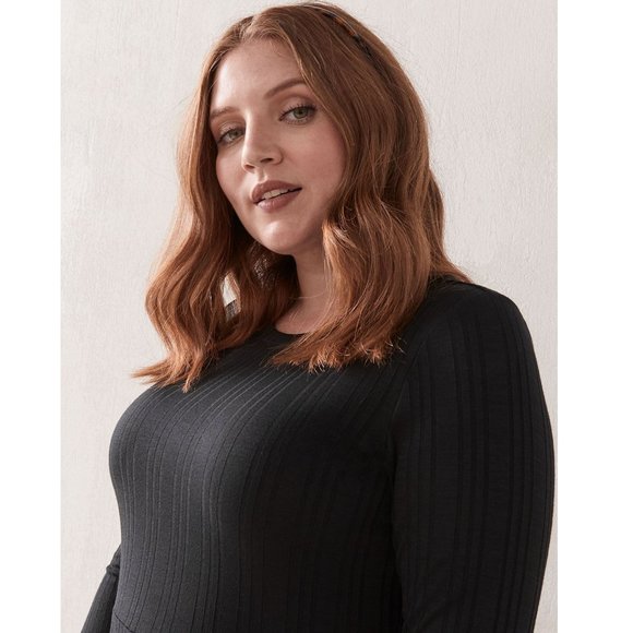 **SOLD** NWT Addition Elle Ribbed Dress X - Picture 3 of 4